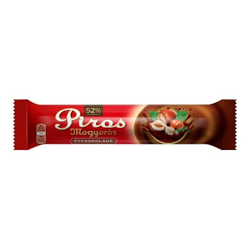 Piros Mogyorós Dark Chocolate 40g