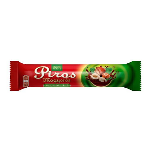 Piros Mogyorós Milk Chocolate 40g