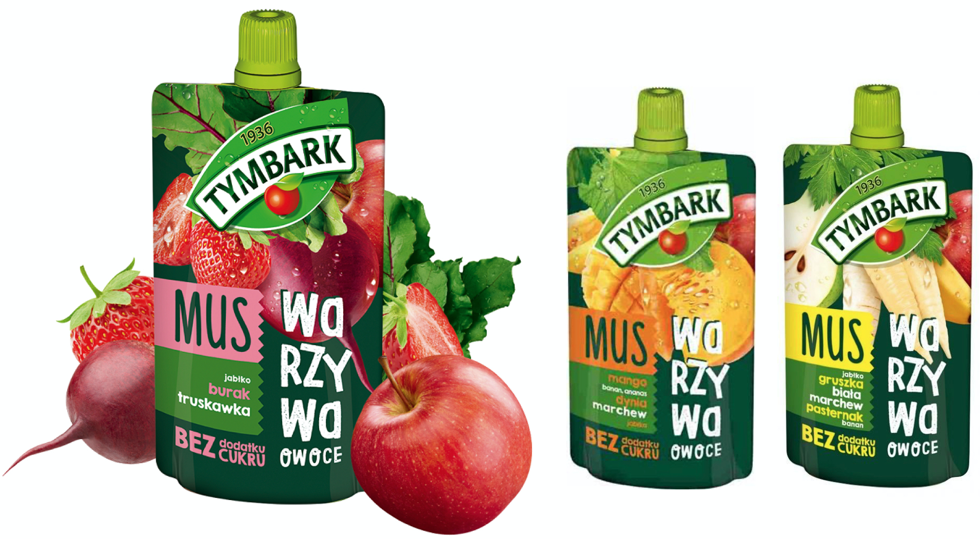 TYMBARK MOUSSE VEGETABLE+FRUIT 100 G