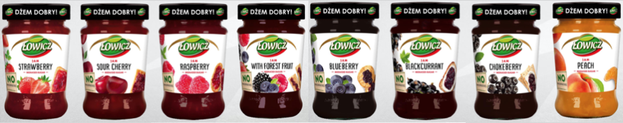 ŁOWICZ Jam in glass jar