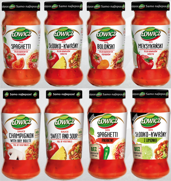 ŁOWICZ Sauces in glass jar
