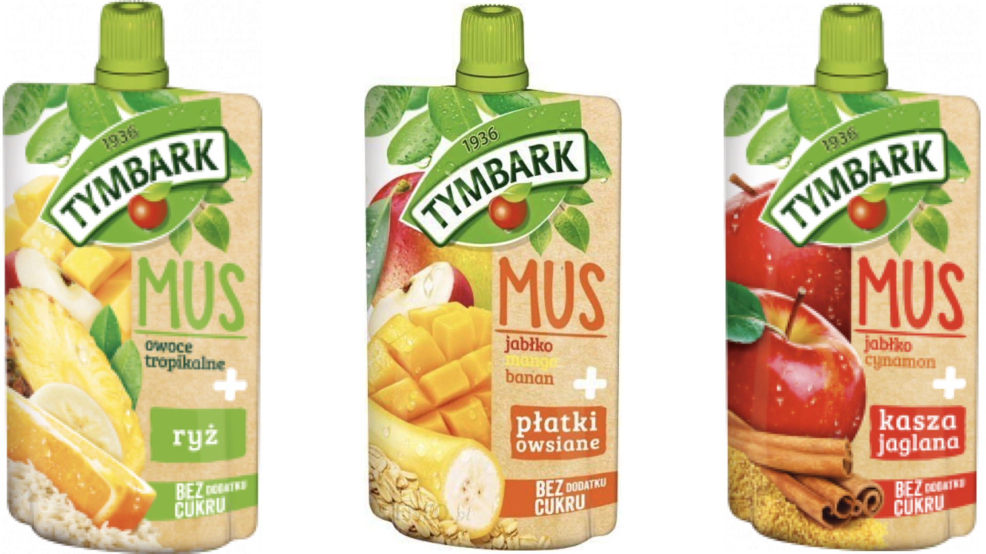 TYMBARK FRUIT MOUSSE 100% POUCH 120 G
